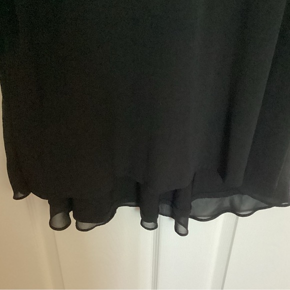 Susan Graver Black Liquid Knit Top - Picture 2 of 7